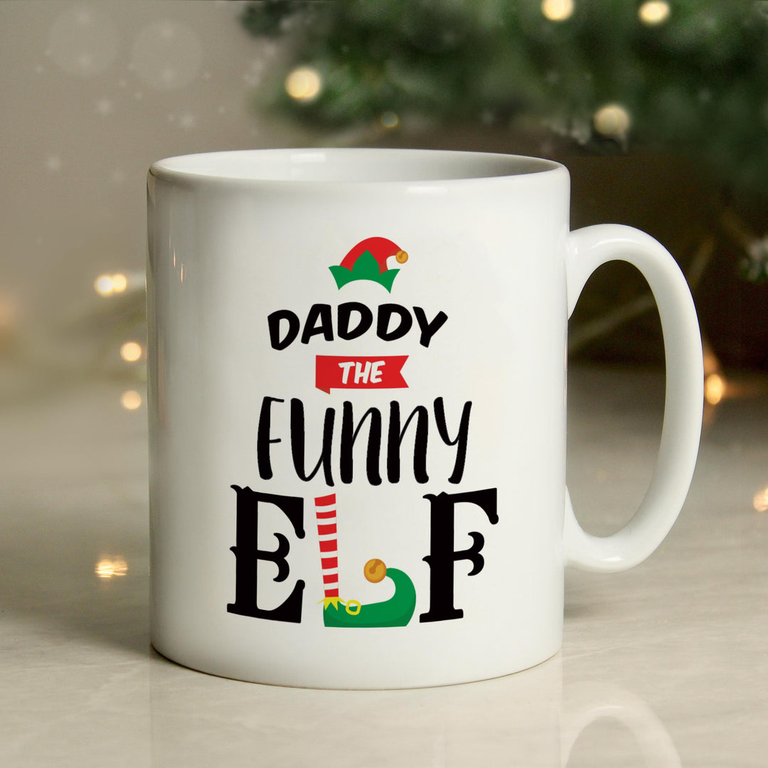 Personalised Elf Christmas Mug – alternative view