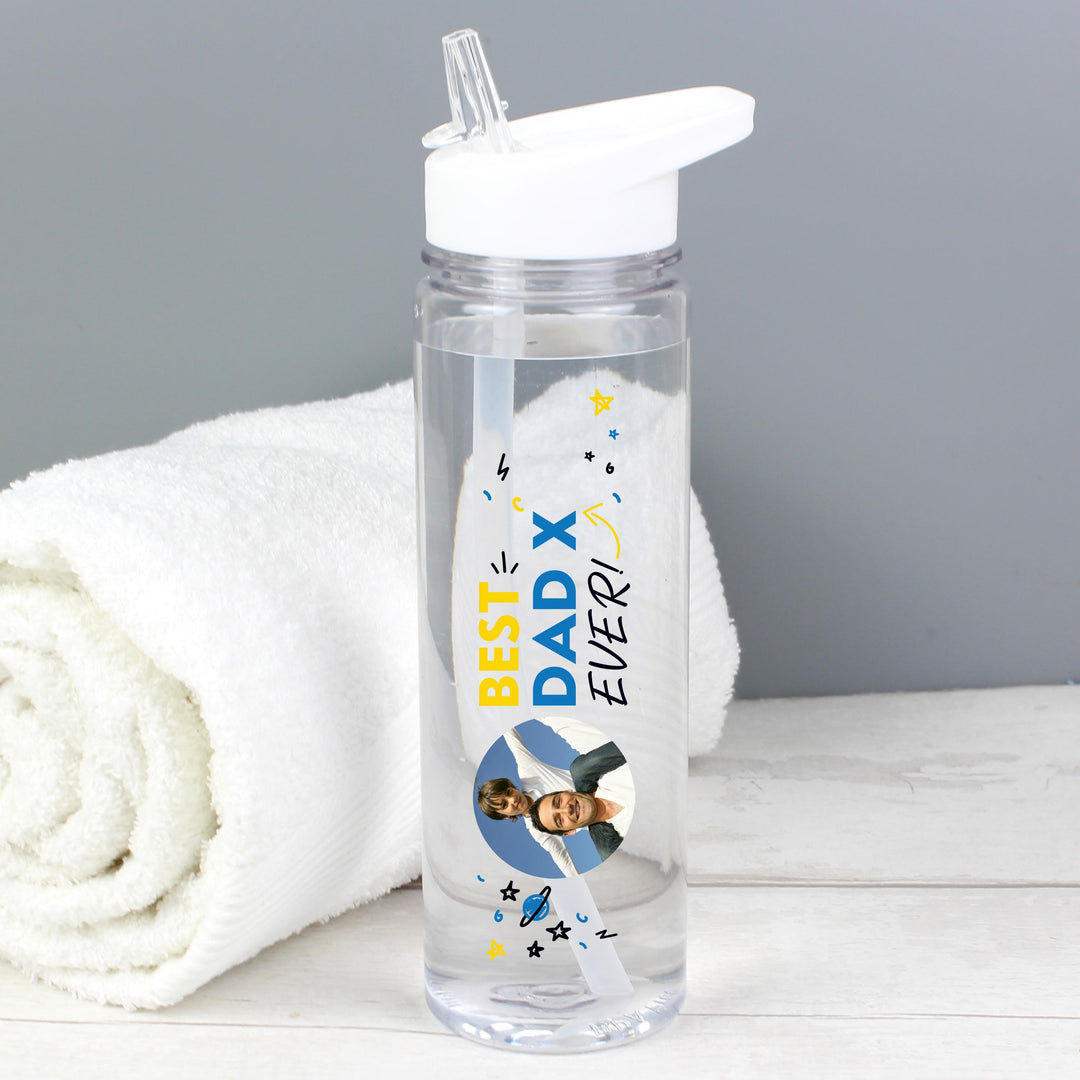Personalised Best Ever Photo Upload Water Bottle – alternative view