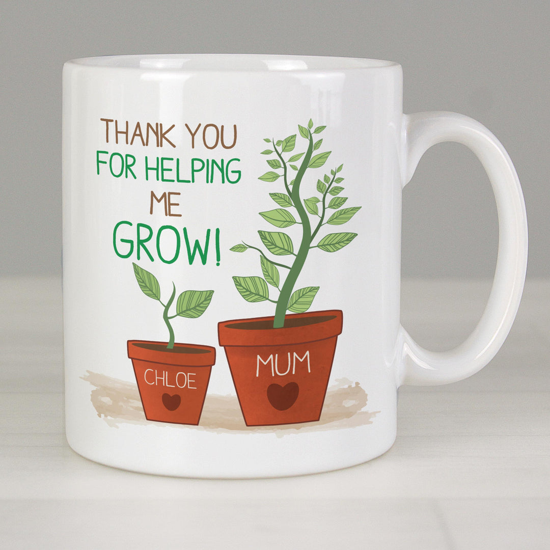 Personalised Helping Me Grow Mug – alternative view