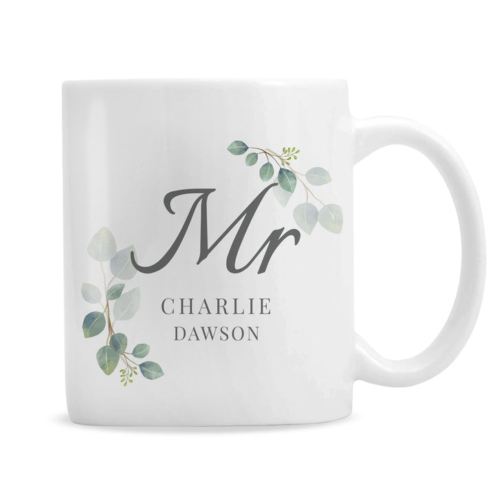 Personalised Botanical Mr Mug – alternative view