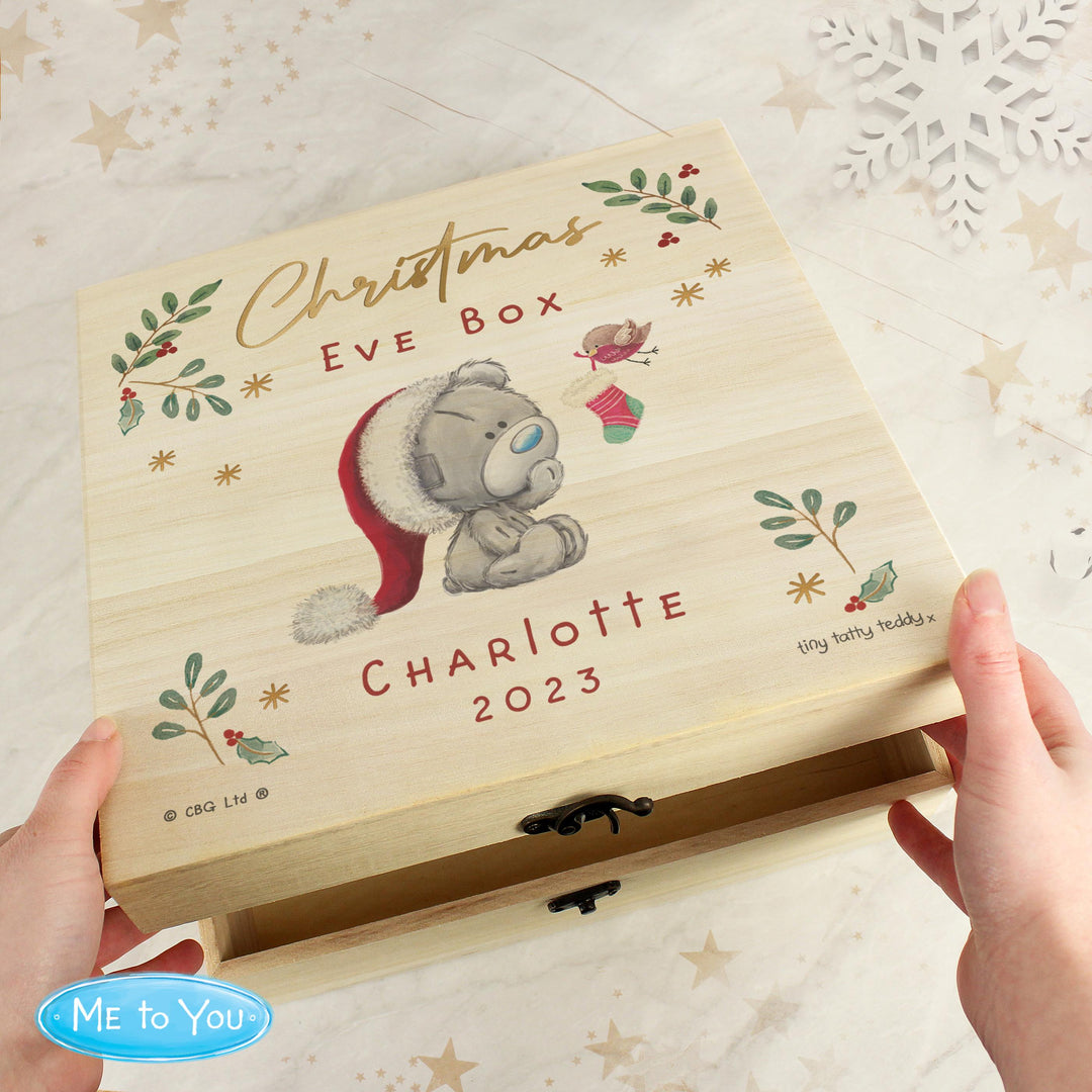 Personalised Winter Explorer Christmas Eve Tiny Tatty Teddy Keepsake Box – alternative view
