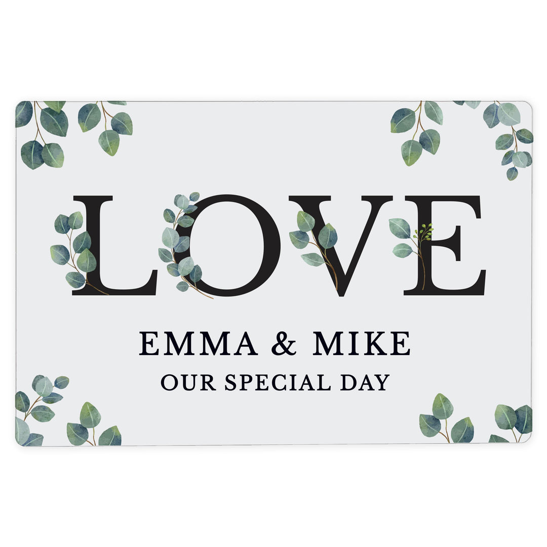 Personalised Botanical Metal Sign – alternative view