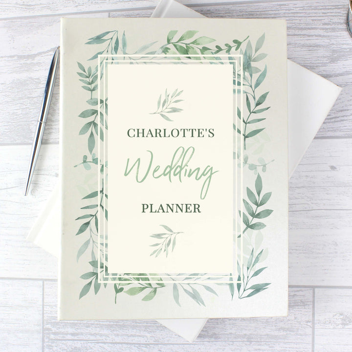 Personalised Botanical Wedding Planner – alternative view