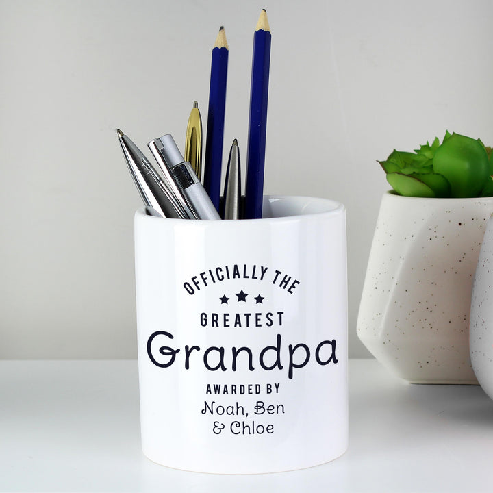 Personalised Officially The Greatest Ceramic Storage Pot – alternative view
