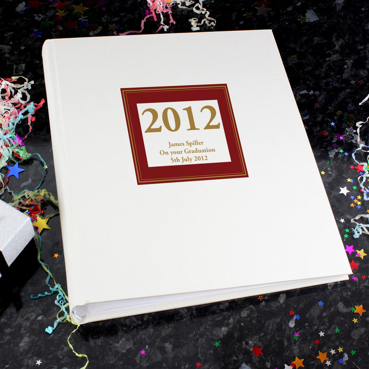 Personalised Red Square Traditional Photo Album, The Personal Shop, personalised gifts