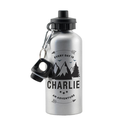 Personalised Adventure Silver Drinks Bottle