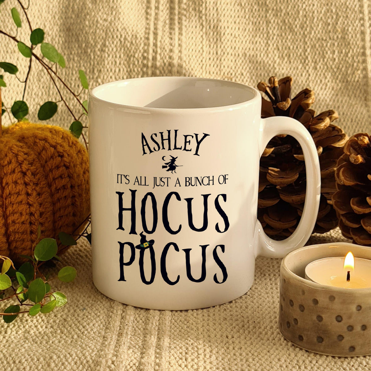 Personalised Halloween Hocus Pocus Mug, The Personal Shop, personalised gifts