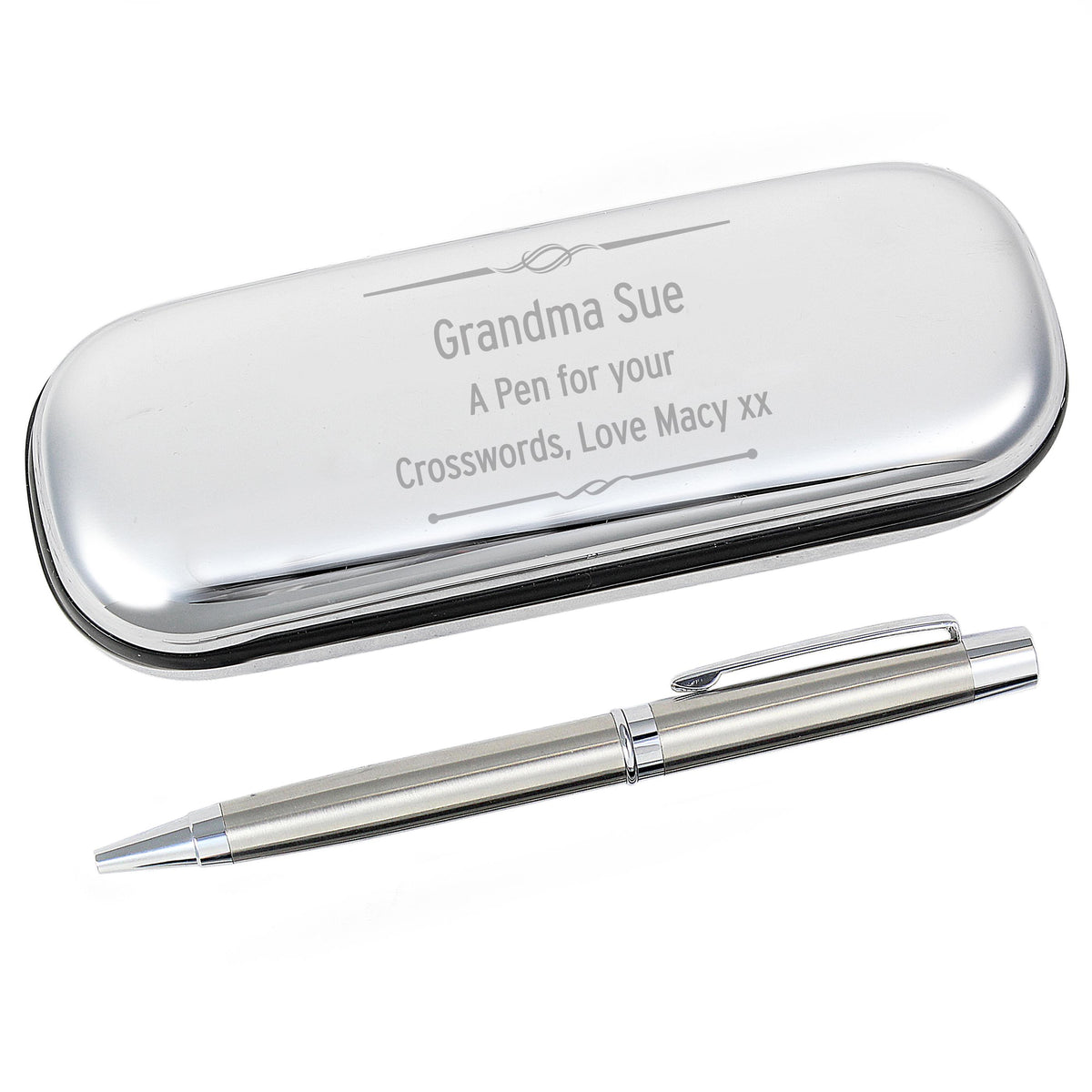 Personalised Scroll Pen and Box Set, The Personal Shop, personalised gifts