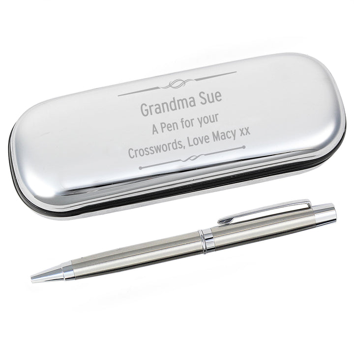 Personalised Scroll Pen and Box Set, The Personal Shop, personalised gifts