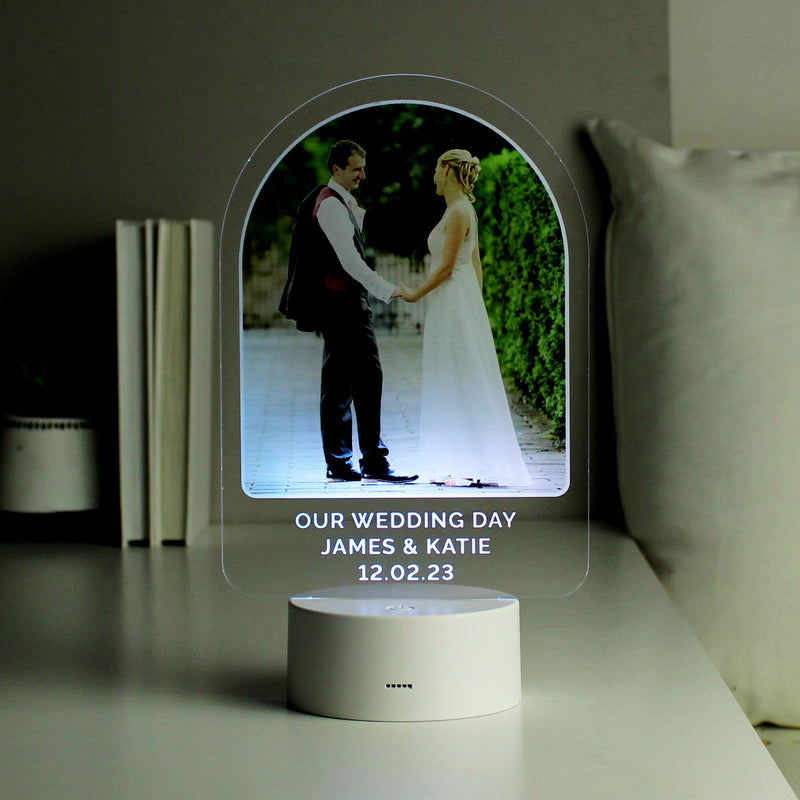 Personalised Free Text LED Colour Changing Light