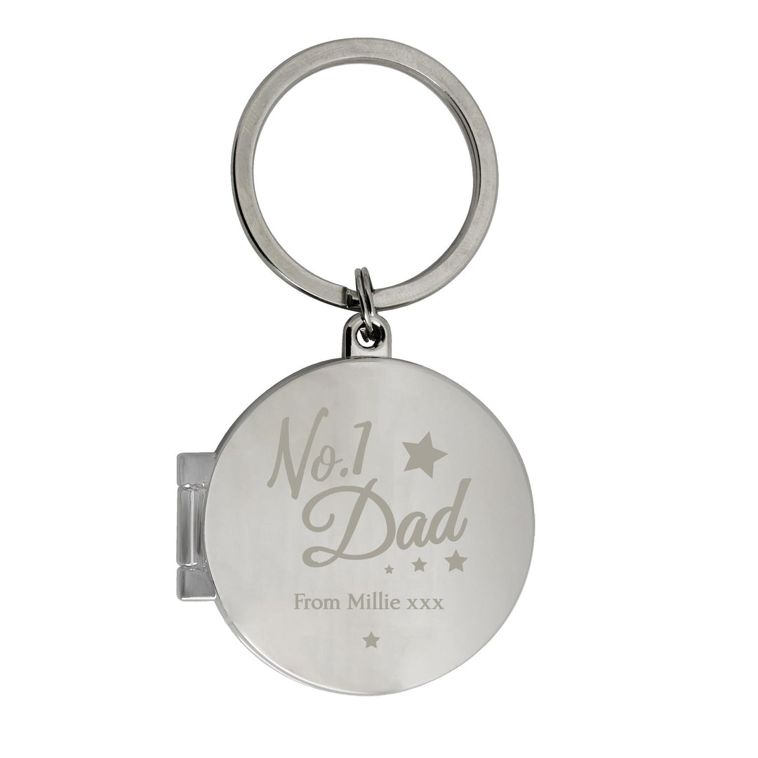 Personalised No.1 Dad Photo Keyring, The Personal Shop, personalised gifts