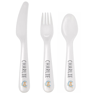 Personalised Animal Alphabet Plastic Cutlery