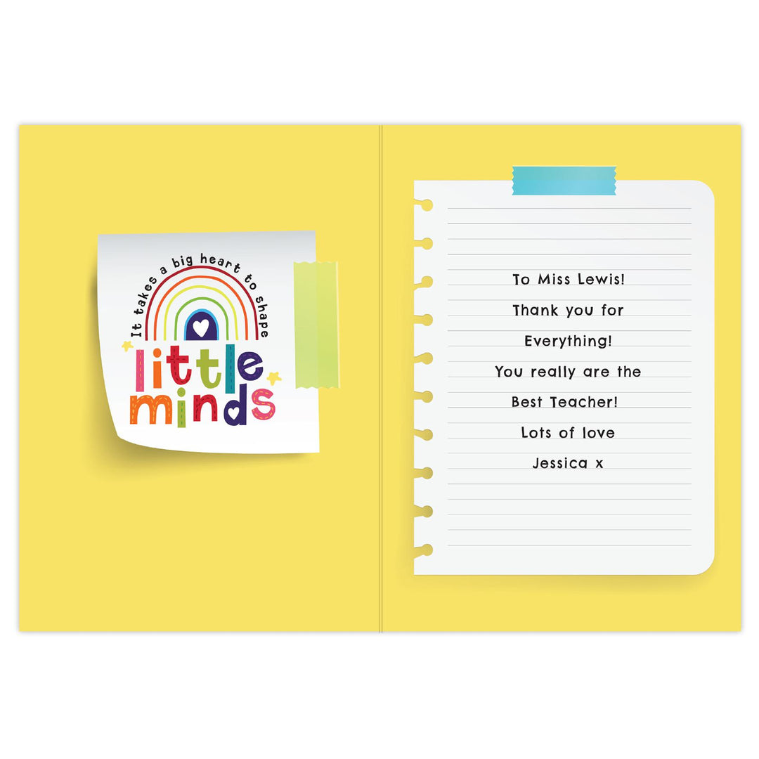 Personalised Shape Little Minds Greeting Card – alternative view