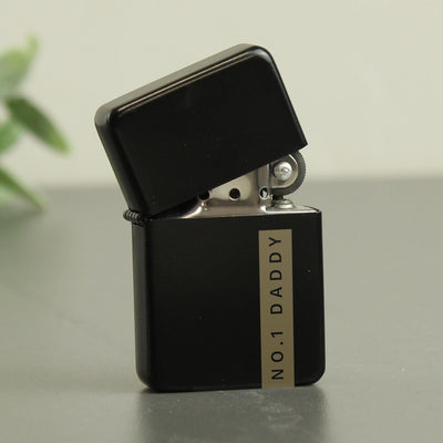 Personalised Name Only Black Lighter