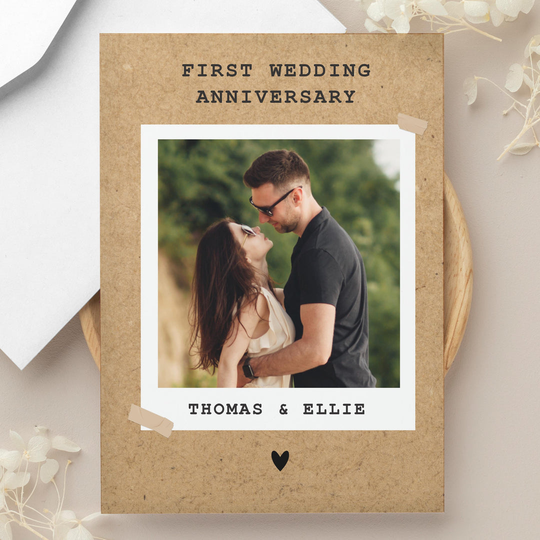 Personalised Polaroid Photo Upload Greeting Card – alternative view