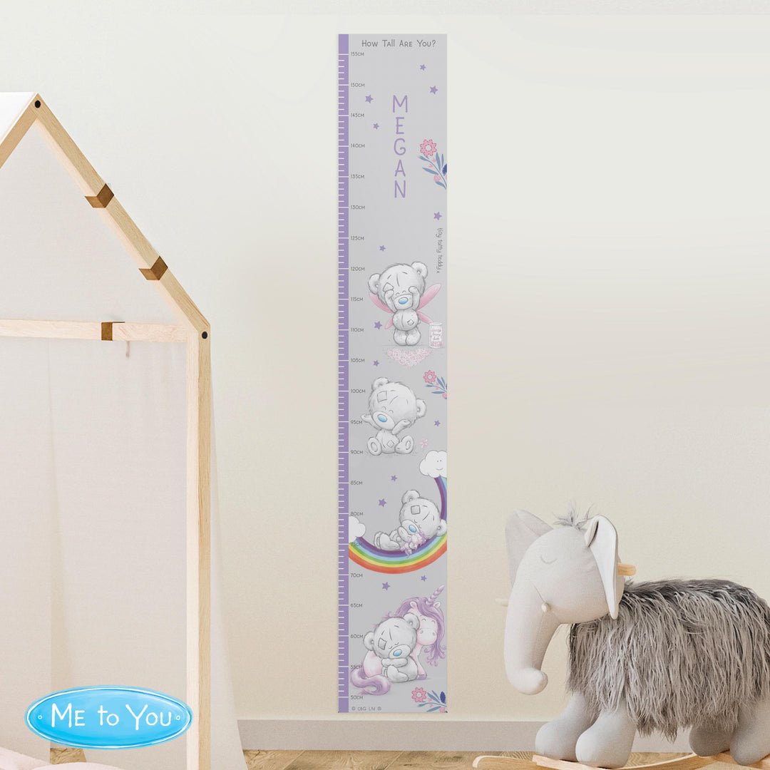 Personalised Tiny Tatty Teddy Unicorn Height Chart, The Personal Shop, personalised gifts