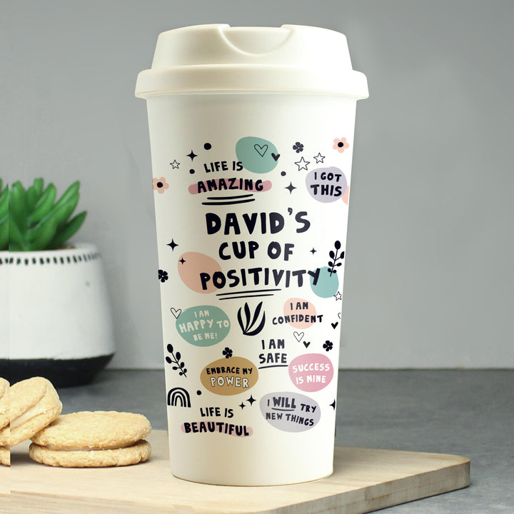 Personalised Positive Affirmations Travel Mug – alternative view
