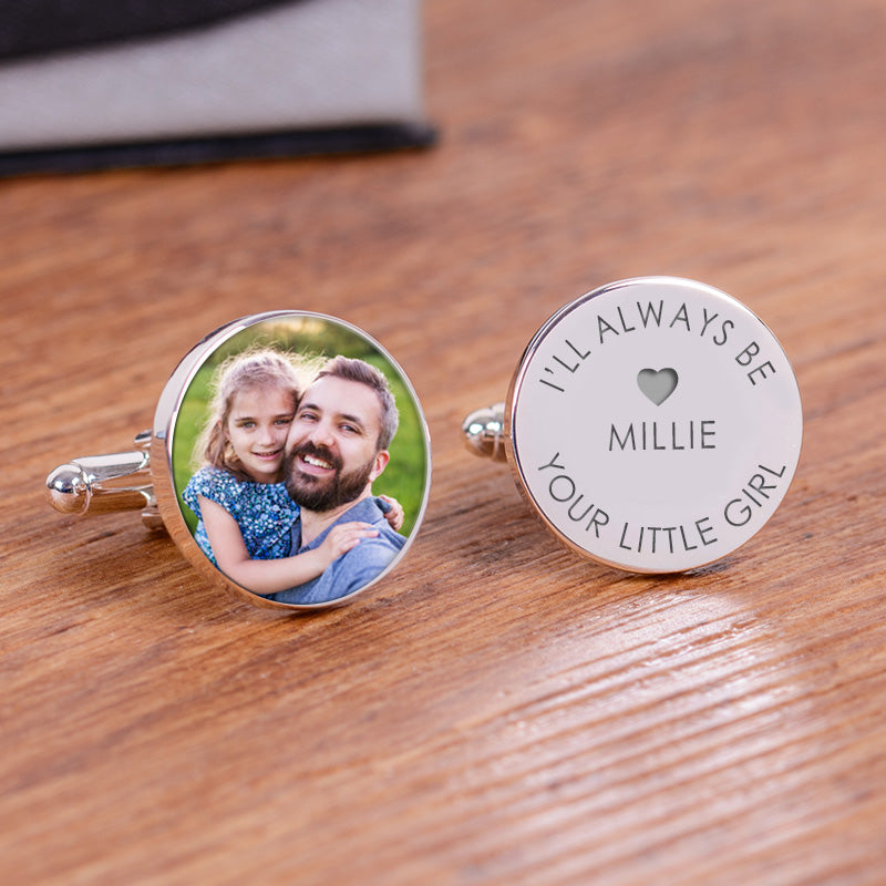 I'll Always be Your Little Girl Photo Cufflinks