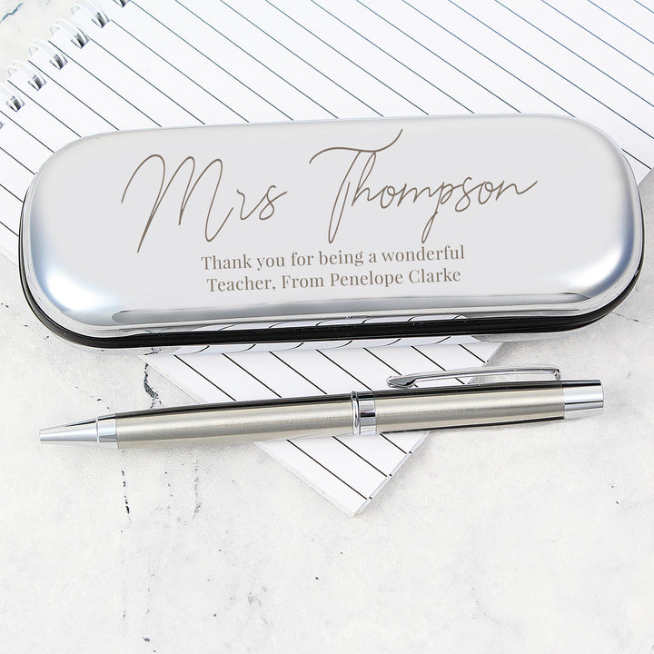 Personalised Free Text Pen and Box Set – alternative view