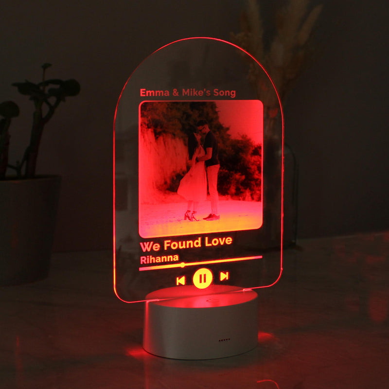 Personalised Any Song LED Colour Changing Light