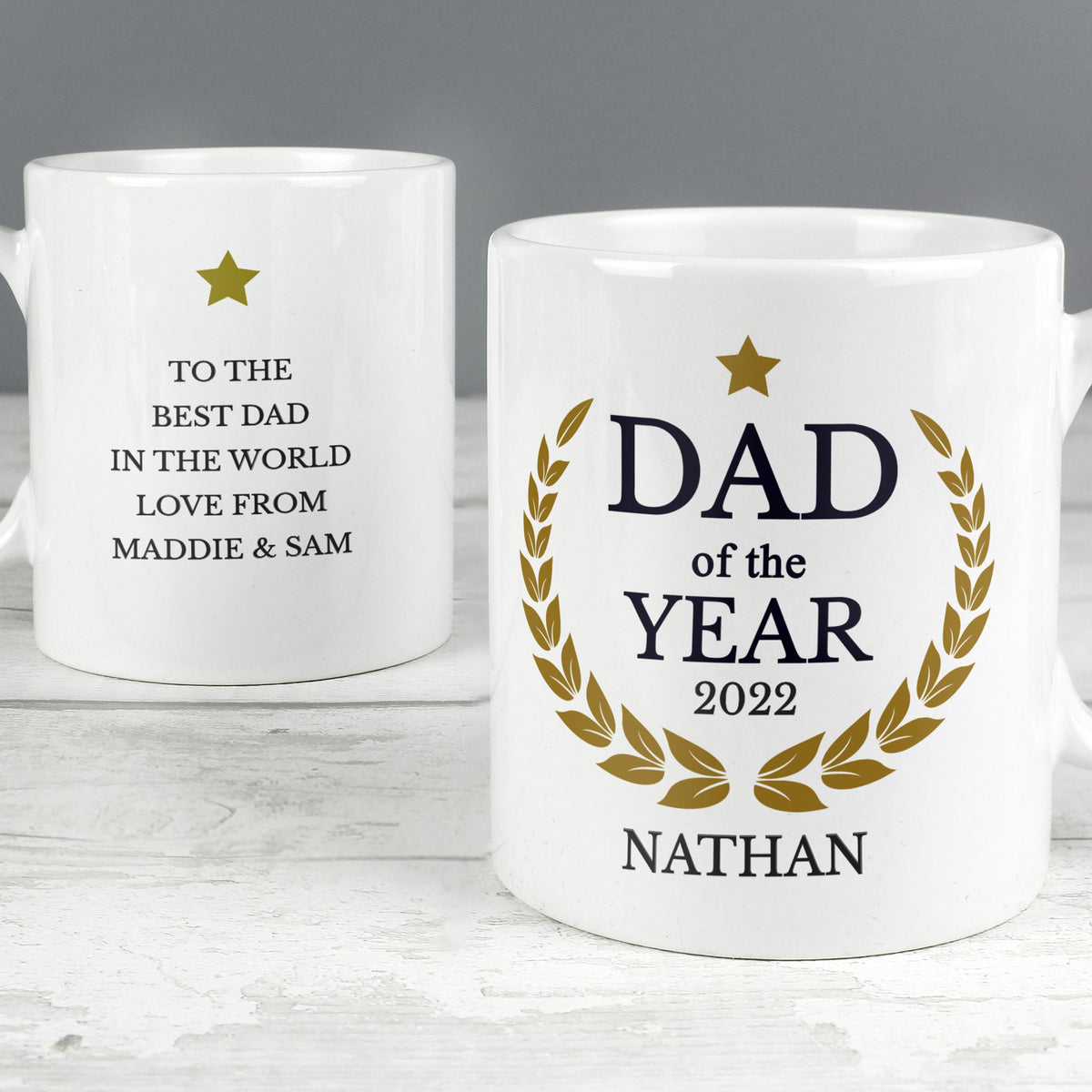 Personalised Dad of the Year Mug – alternative view