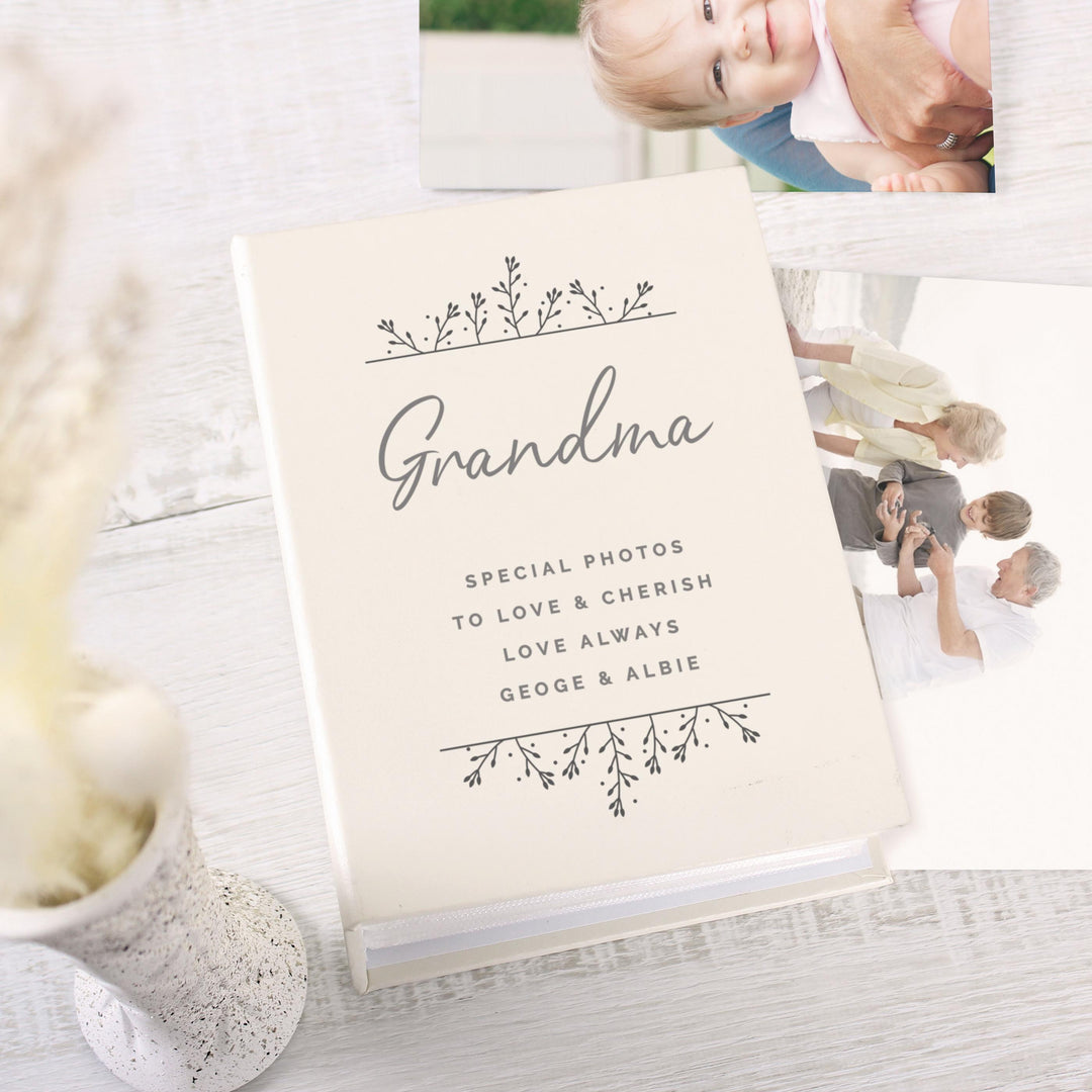 Personalised Floral 6x4 Photo Album with Sleeves – alternative view