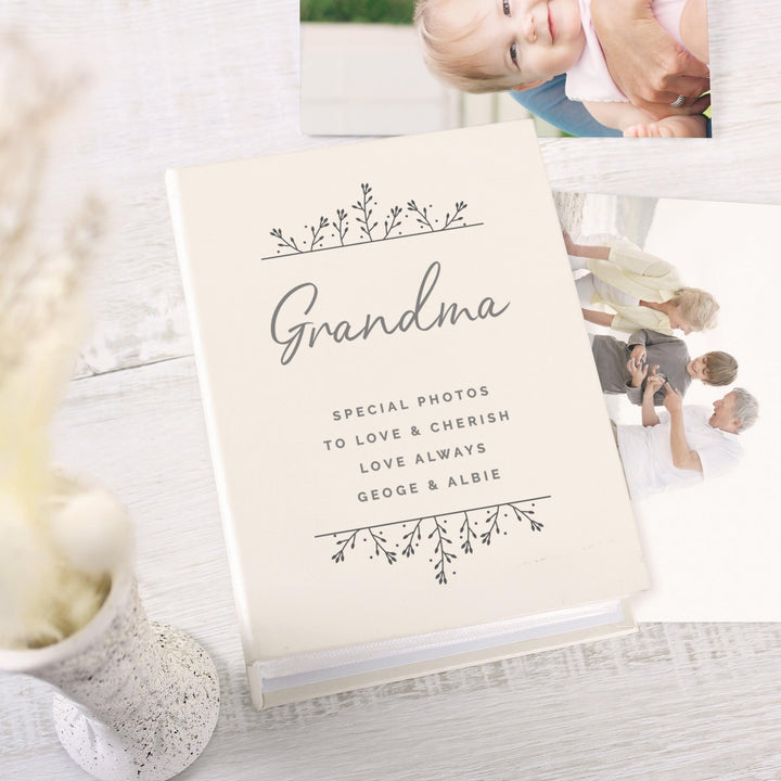 Personalised Floral 6x4 Photo Album with Sleeves – alternative view