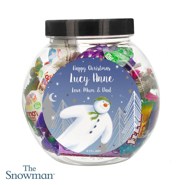 Personalised The Snowman Magical Adventure Sweet Jar – alternative view
