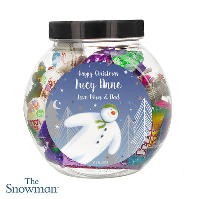 Personalised The Snowman Magical Adventure Sweet Jar