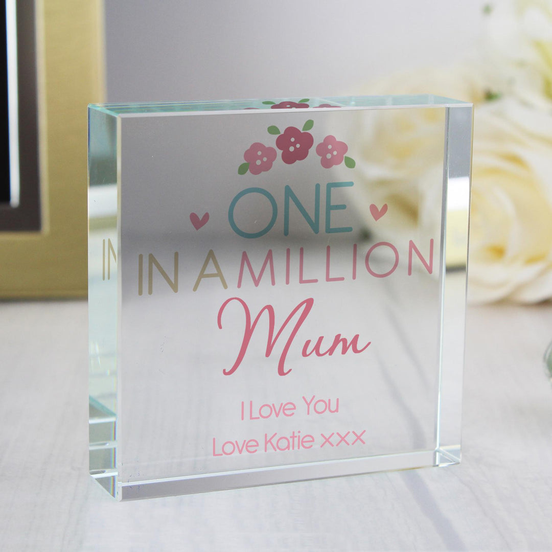 Personalised One in a Million Crystal Token, The Personal Shop, personalised gifts