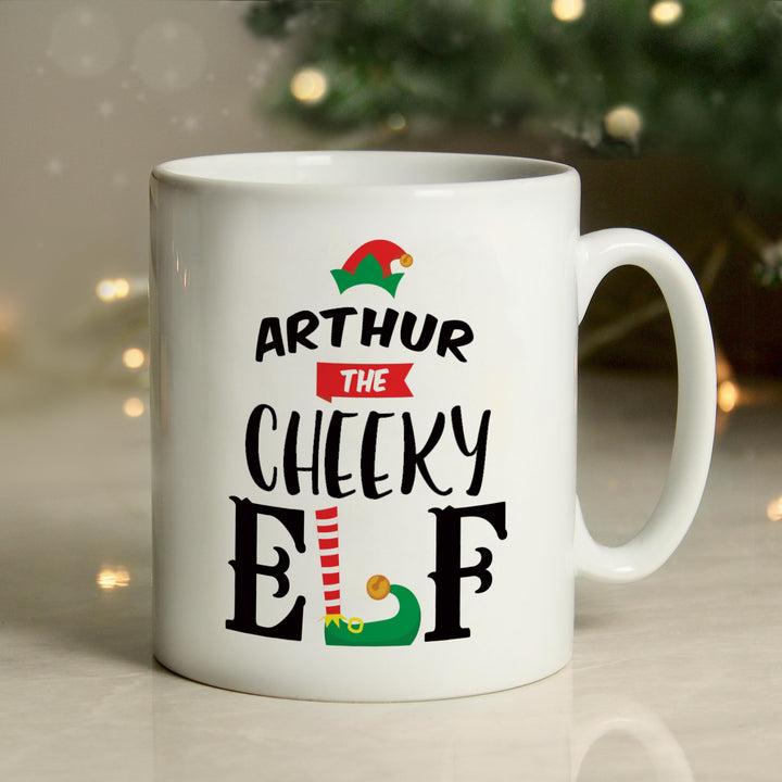 Personalised Elf Christmas Mug – alternative view