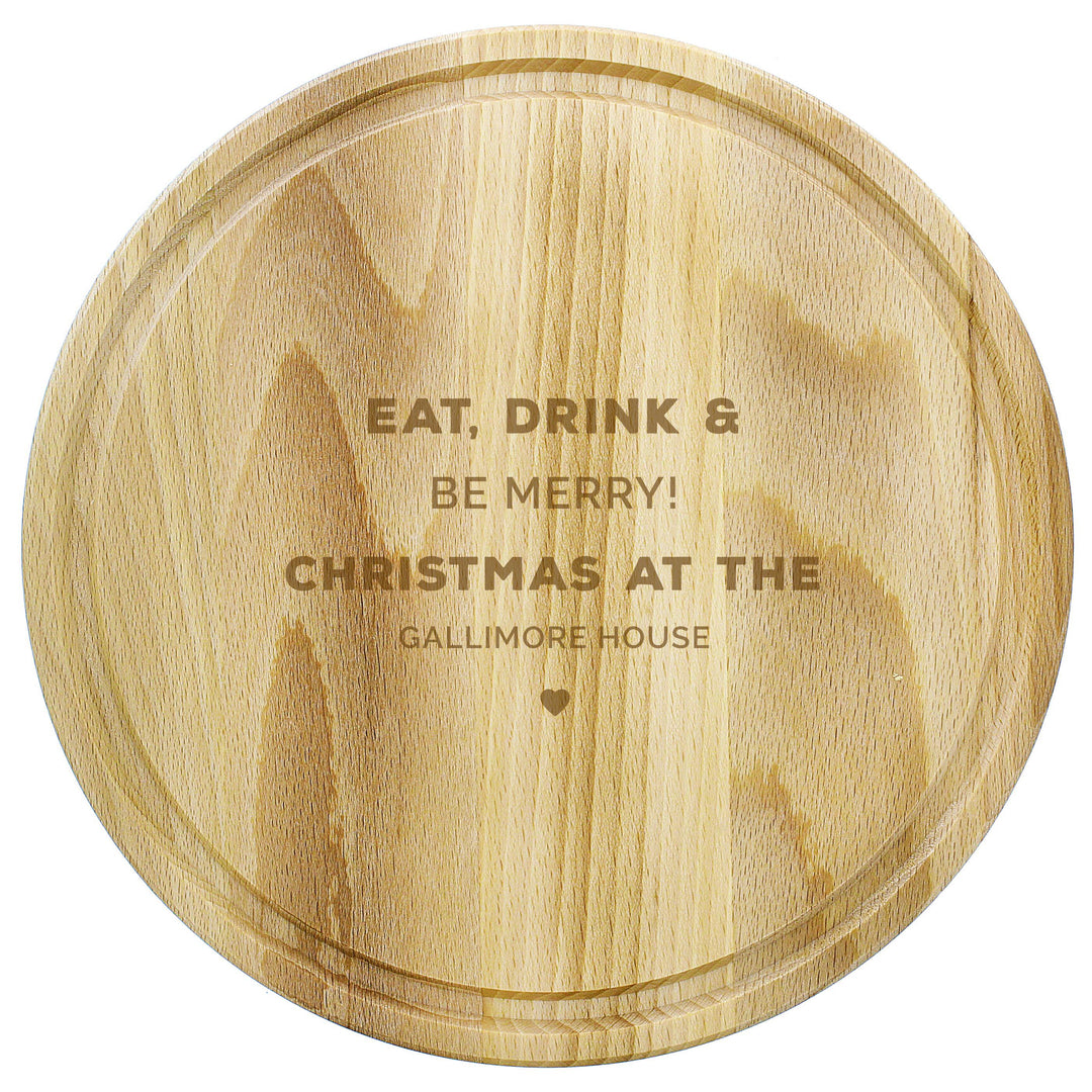 Personalised Round Chopping Board – alternative view