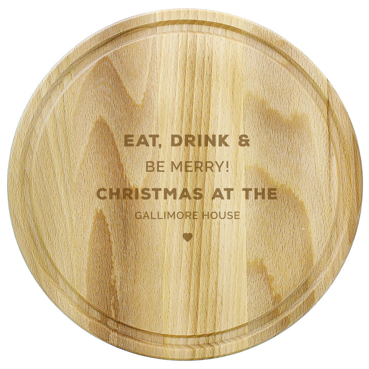 Personalised Round Chopping Board – alternative view