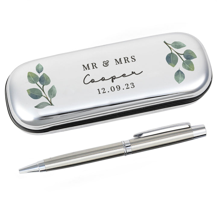 Personalised Botanical Pen and Box Set – alternative view