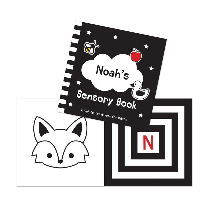 Personalised High Contrast Black and White Baby Book - alternative view