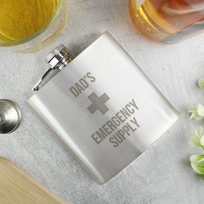 Personalised Emergency Supply Hip Flask