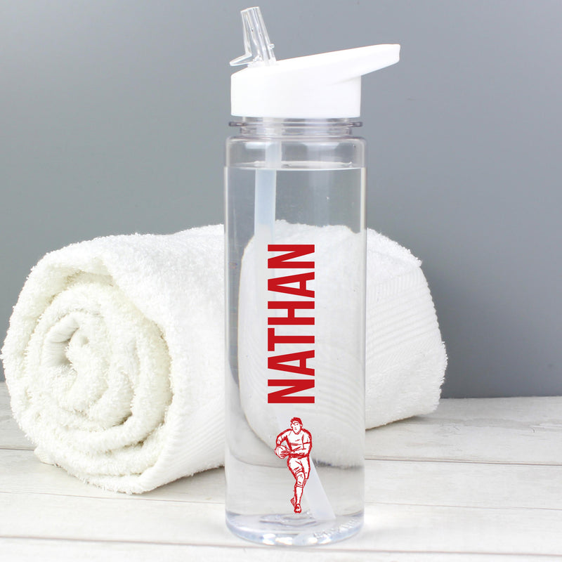 Personalised Sports Name Only Island Water Bottle