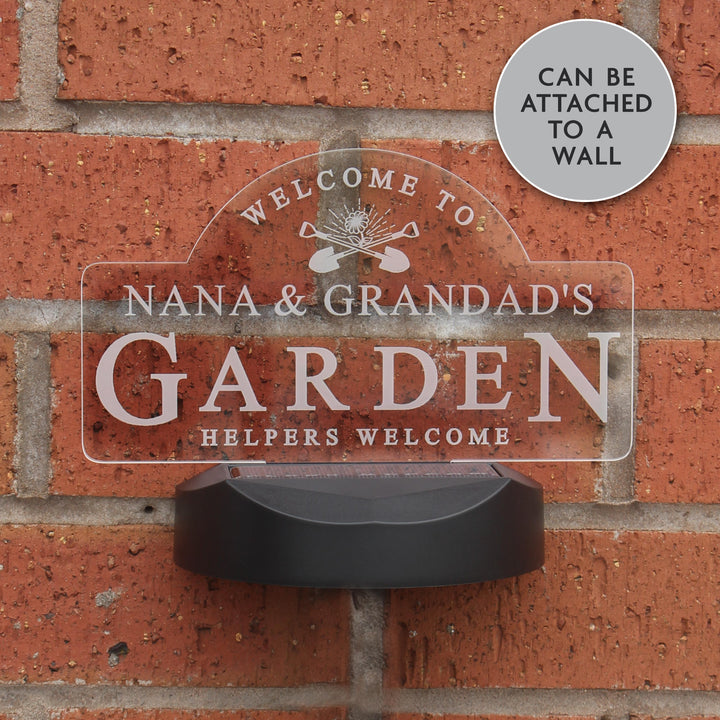 Personalised Garden Sign Outdoor Solar Light - alternative view