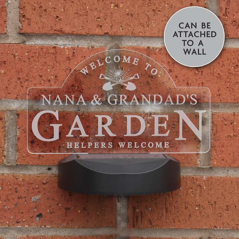 Personalised Garden Sign Outdoor Solar Light