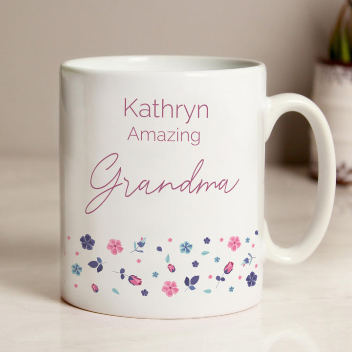 Personalised Amazing Floral Mug – alternative view