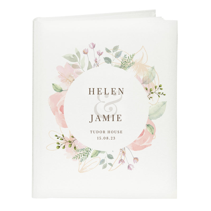 Personalised Floral 6x4 Photo Album with Sleeves