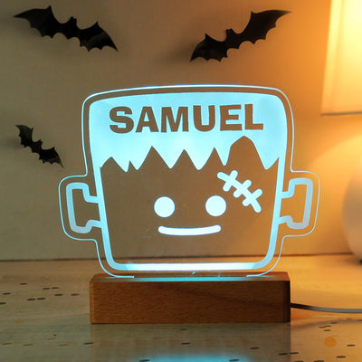 Personalised Frankenstein Wooden LED Light