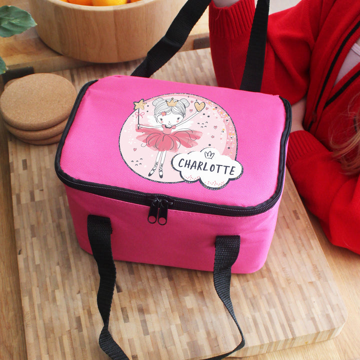 Personalised Fairy Pink Lunch Bag – alternative view