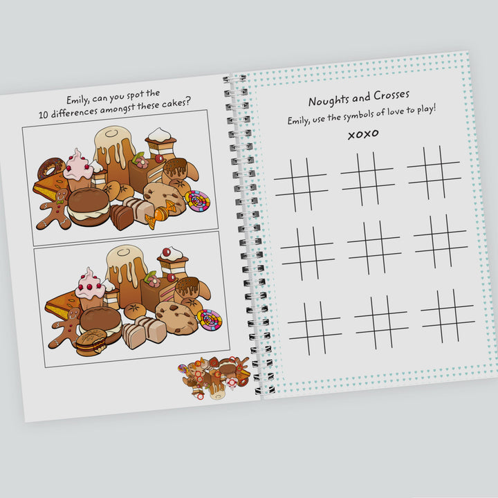 Personalised Wedding Activity A5 Notebook – alternative view