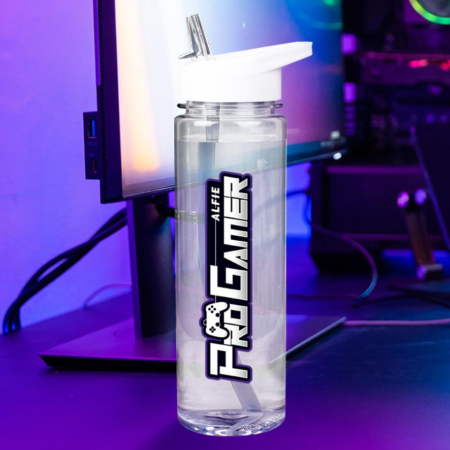 Personalised Pro Gamer Water Bottle, The Personal Shop, personalised gifts
