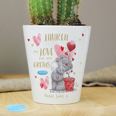 Personalised Me To You Hold You Forever Plant Pot