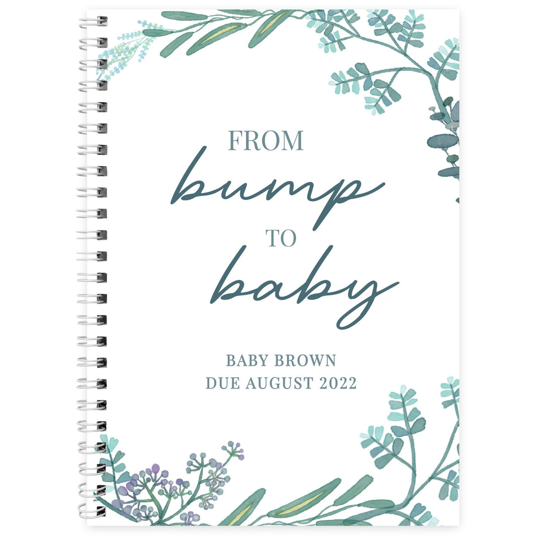 Personalised Pregnancy A5 Journal – alternative view