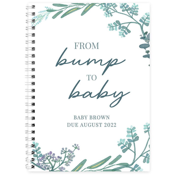 Personalised Pregnancy A5 Journal – alternative view