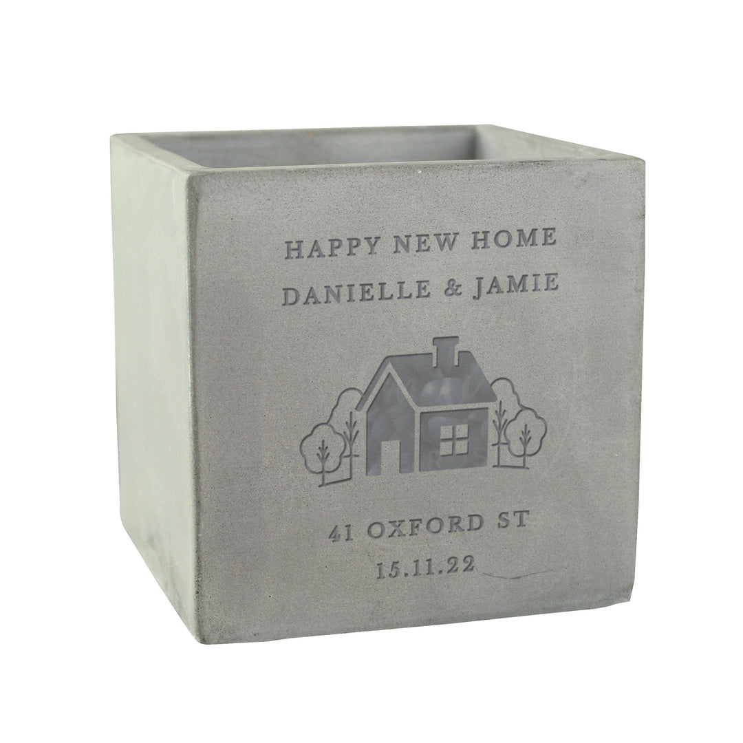 Personalised New Home Plant Pot – alternative view