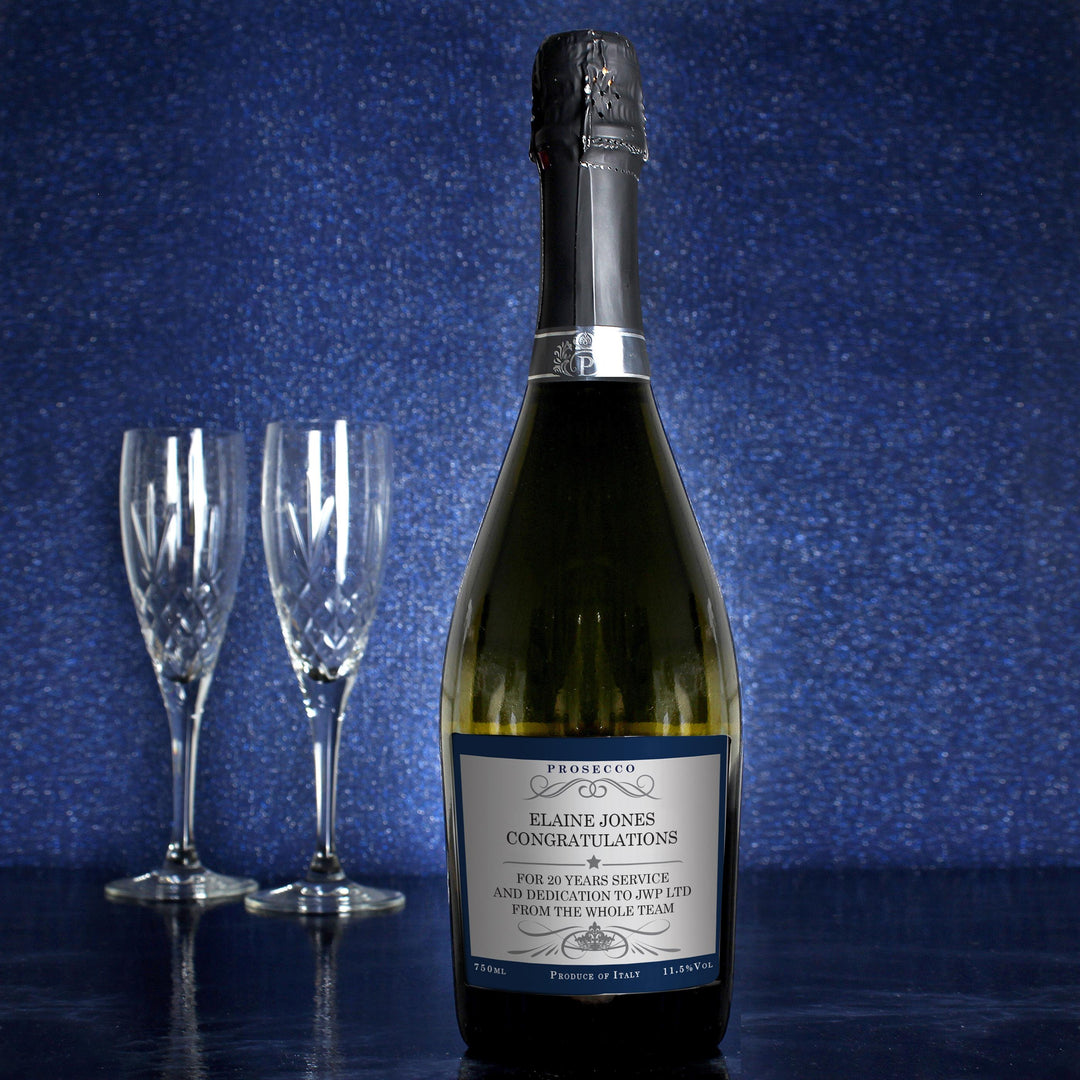 Personalised Any Message Bottle of Prosecco – alternative view
